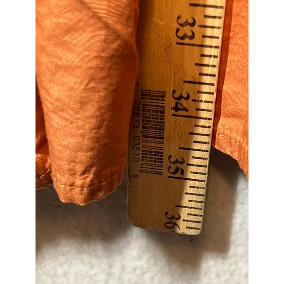 MNG Orange Cotton Square Neck Puff Sleeve Tiered Mini‎ Dress Size 4 - Picture 8 of 12